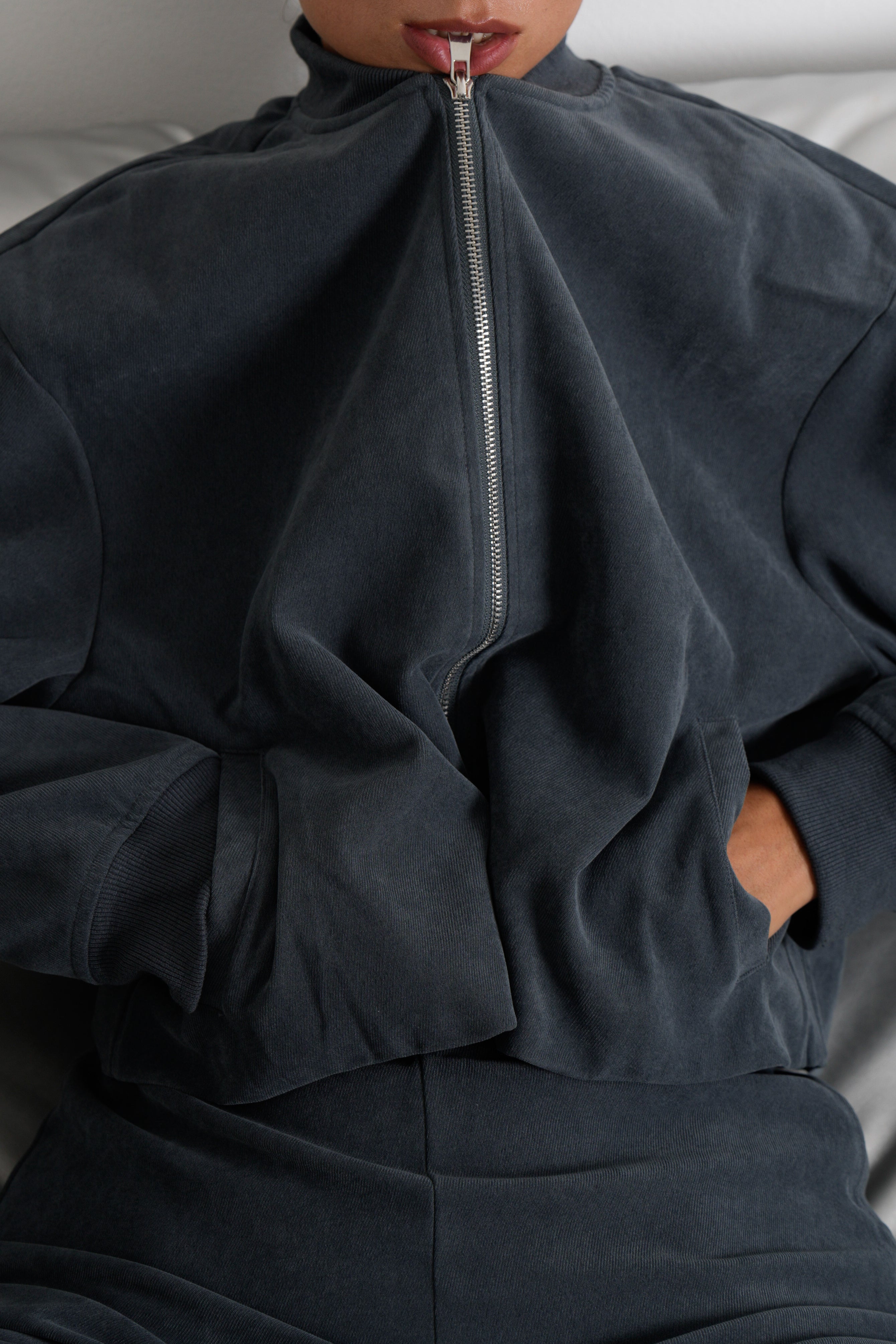 Weiche Suede Tall High Waist Hose