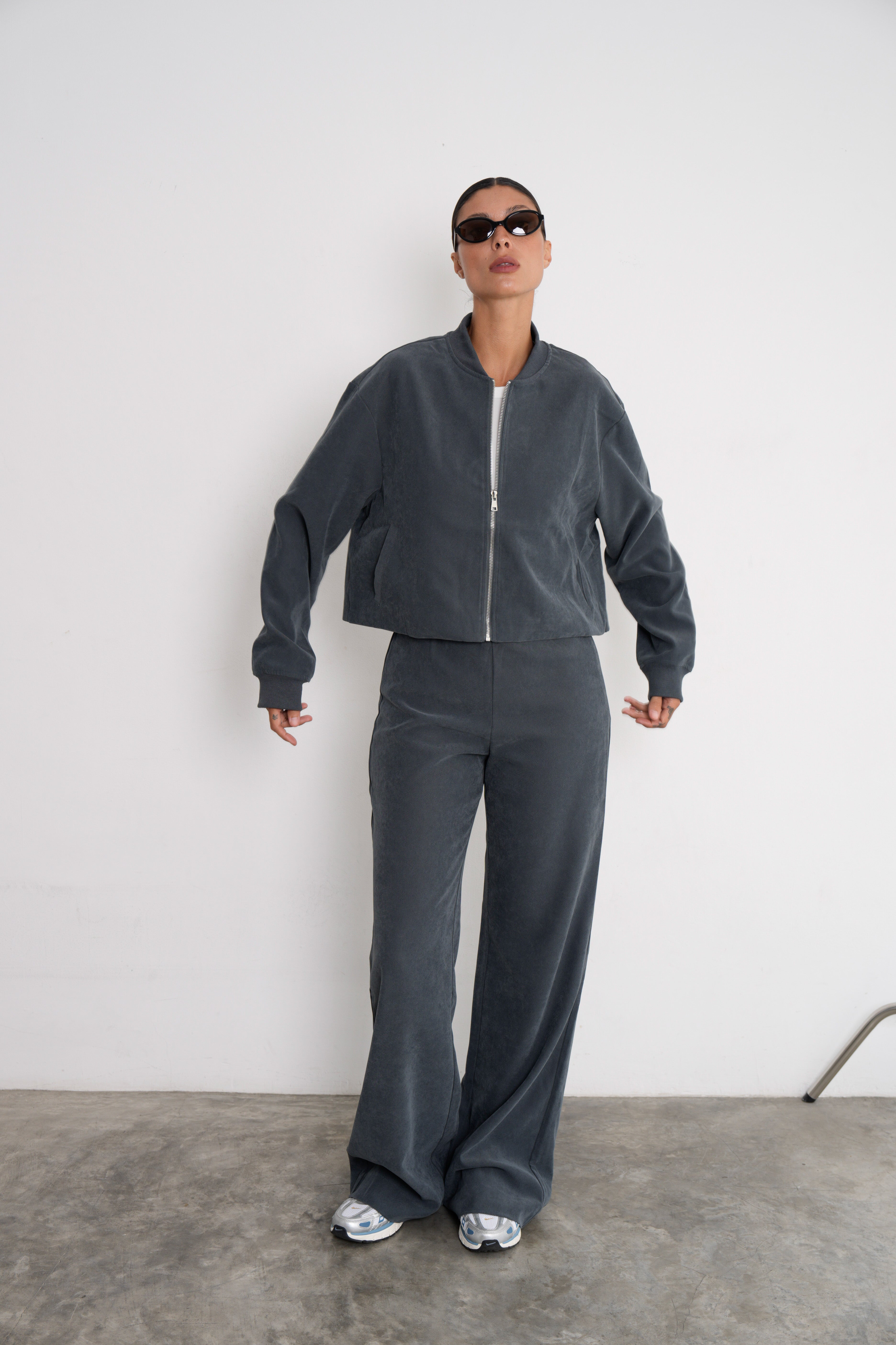 Weiche Suede Tall High Waist Hose