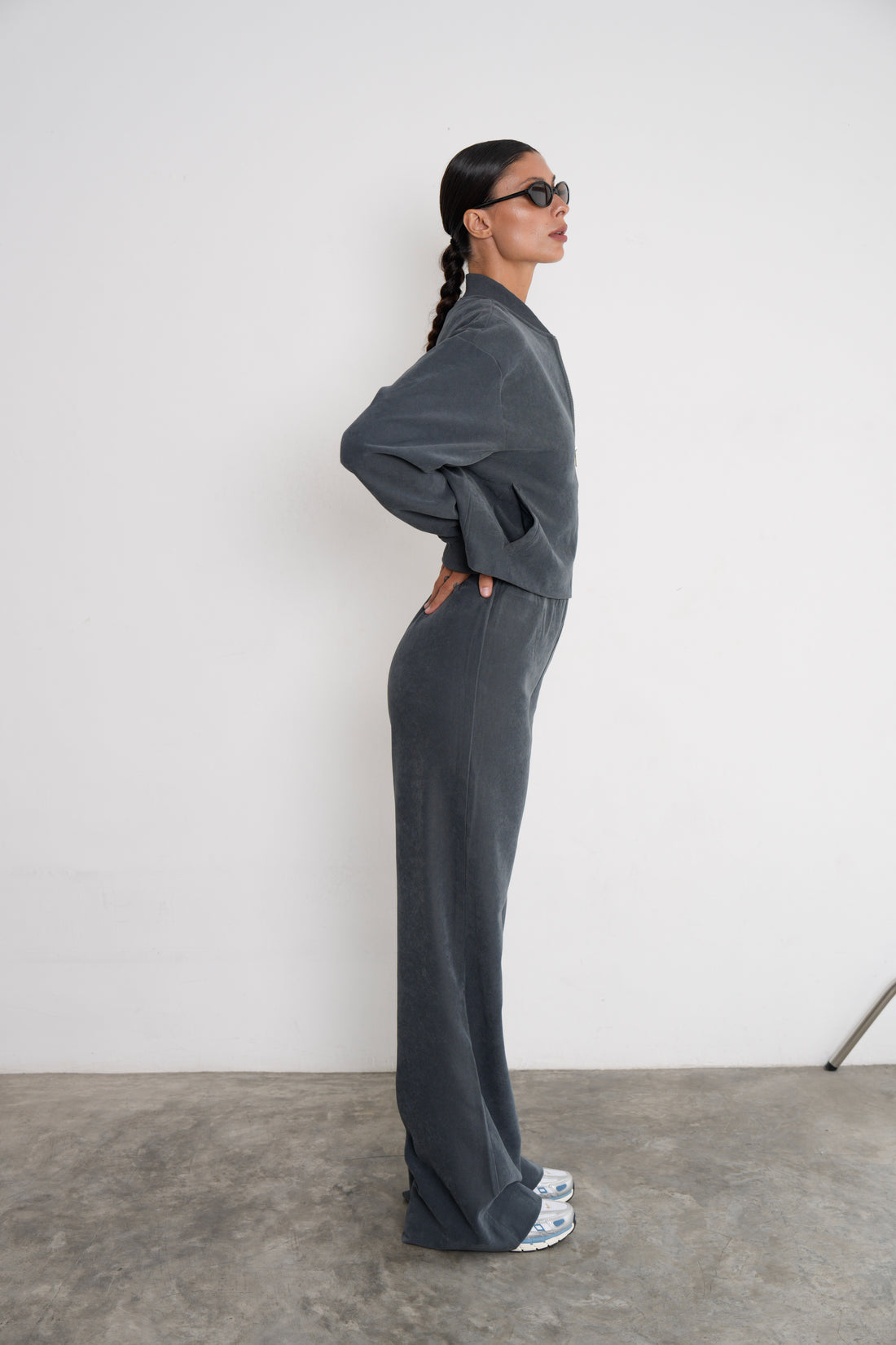 Weiche Suede Tall High Waist Hose